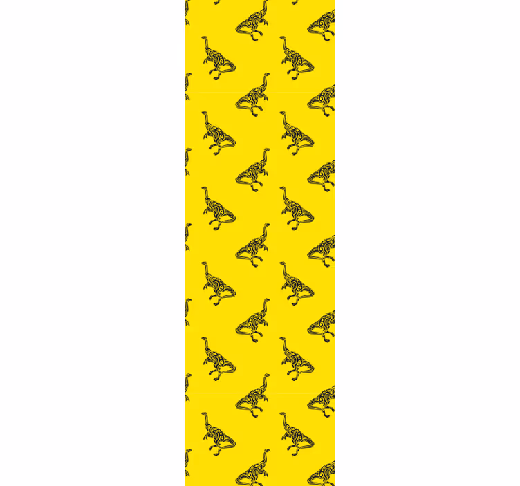 žluté dobrodružství Dinosauři tapeta - TenStickers