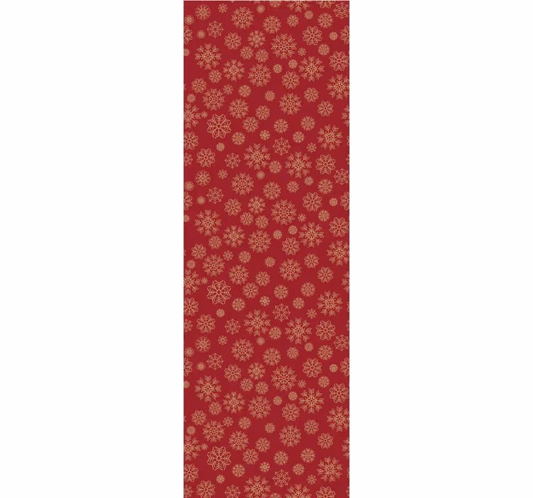 Mrazivý květinový design Vánoční tapeta - TenStickers