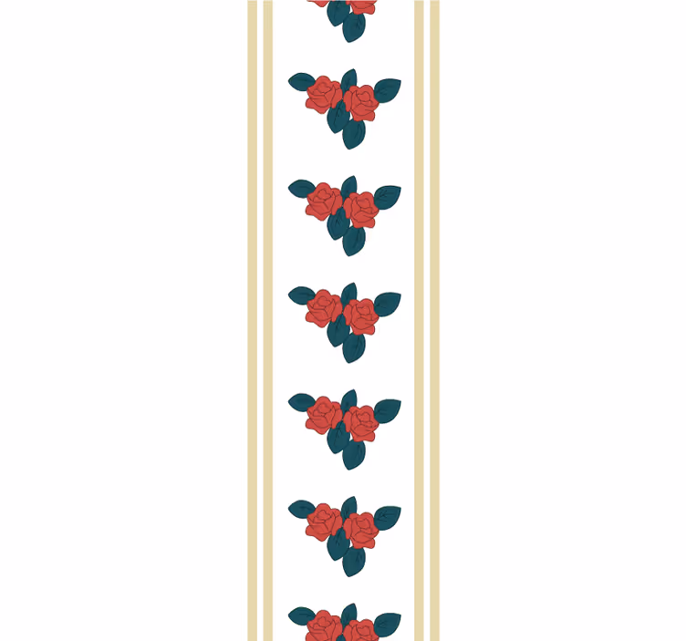 Elegantní motiv růže květinová tapeta - TenStickers
