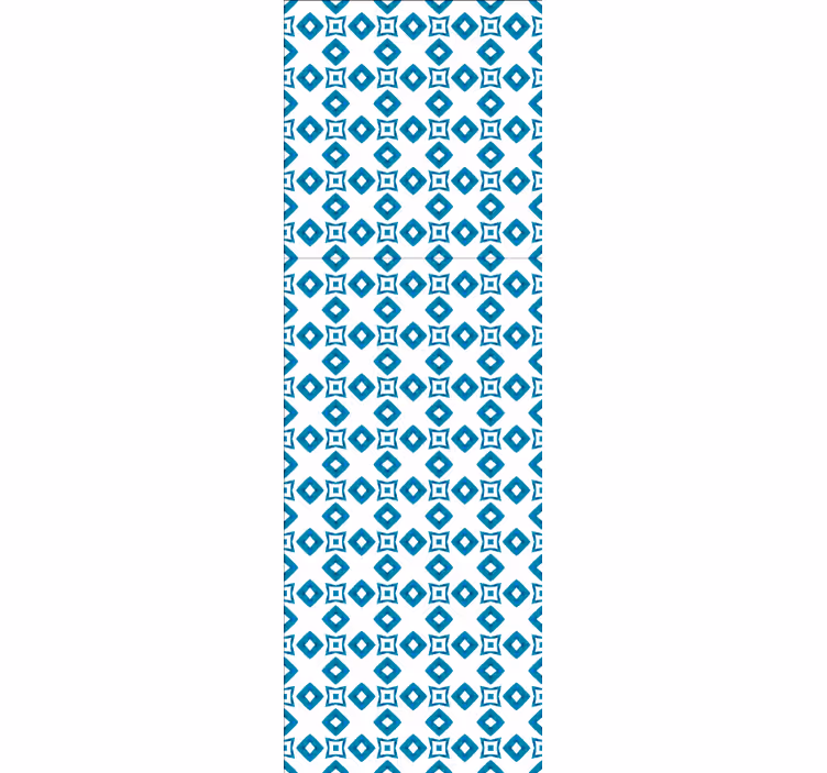 Stylový vzor dlaždic Zkontrolovaná tapeta - TenStickers