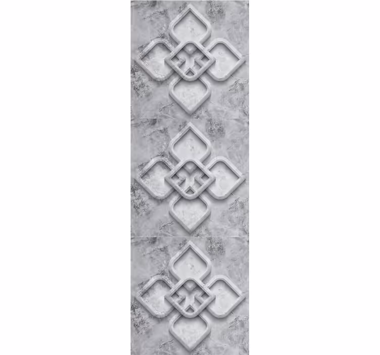 Elegantní geometrický motiv Kamenná tapeta - TenStickers
