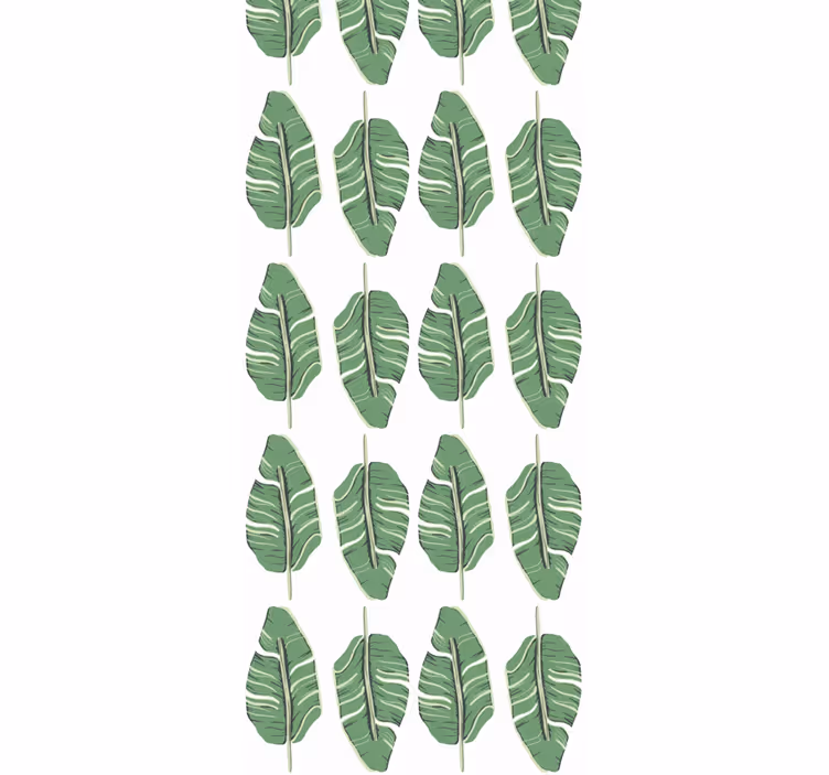 Listově zelená elegance Dopisní tapeta - TenStickers