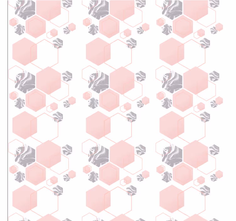 Voštinový vzor Geometrická tapeta - TenStickers