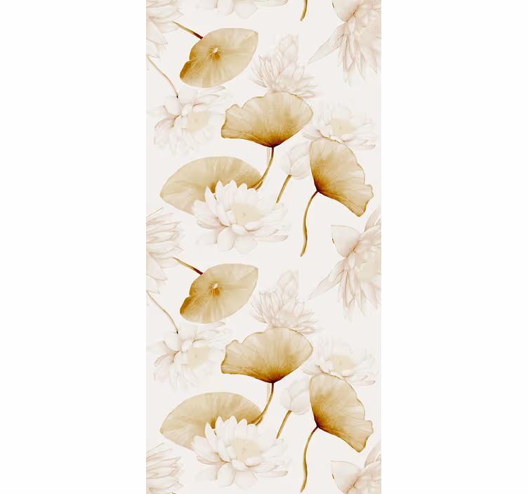 Květinová tapeta s květinovým botanickým designem - TenStickers
