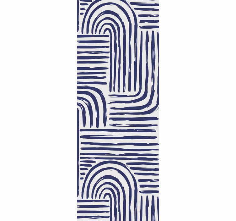 Design zakřivené linie Geometrická tapeta - TenStickers
