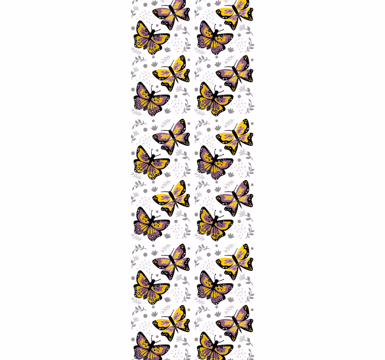Vlající design křídla Motýlí tapeta - TenStickers