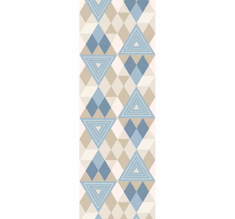 Trojúhelníky a diamanty Geometrická tapeta - TenStickers