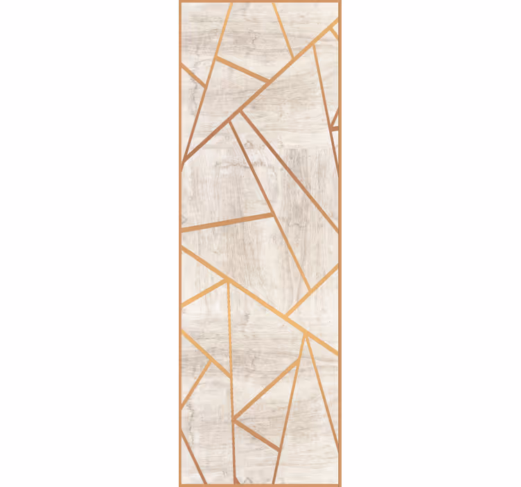 Geometrické zlaté žíly Mramorová tapeta - TenStickers