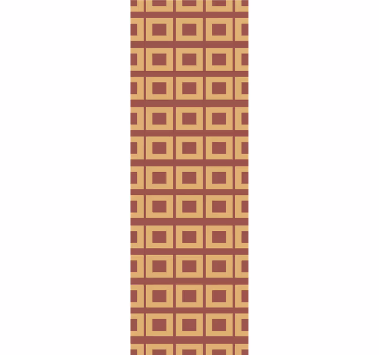 Retro geometrické bloky čtvercová tapeta - TenStickers