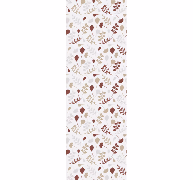 Hnědé větve uspořádání Květinový ornament tapeta - TenStickers