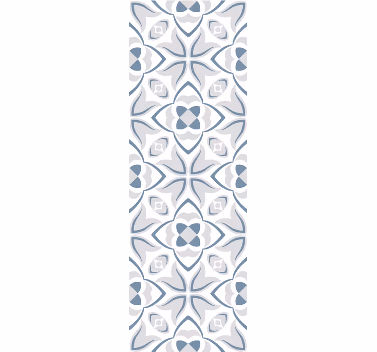 Elegantní květinové tvary Zkontrolovaná tapeta - TenStickers