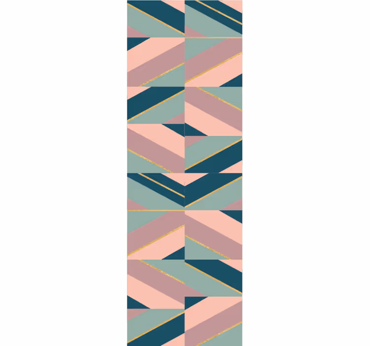 Abstraktní pastelové úhly Geometrická tapeta - TenStickers