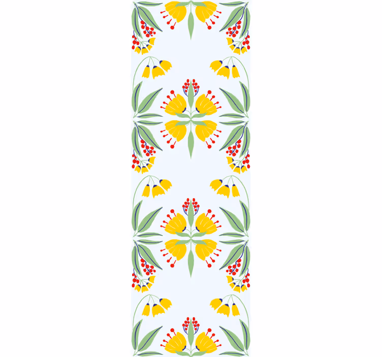 Květinově žluté aranžmá květinová tapeta - TenStickers
