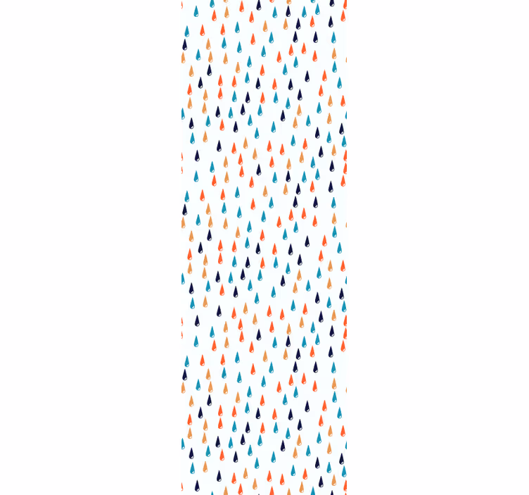 Barevné kapky deště Tapeta do dětského pokoje - TenStickers