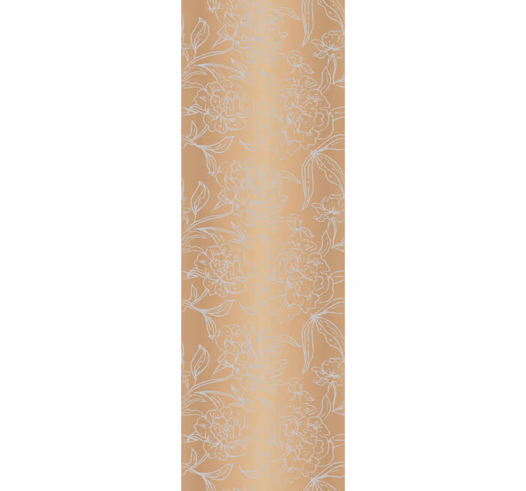 Jemné květinové akcenty Květinový ornament tapeta - TenStickers