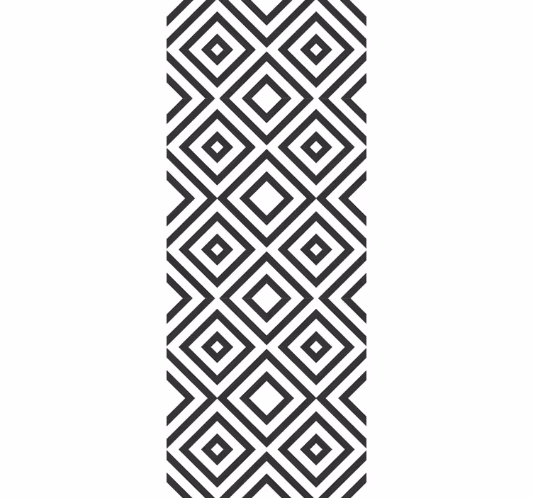 Uspořádání diamantových tvarů Geometrická tapeta - TenStickers