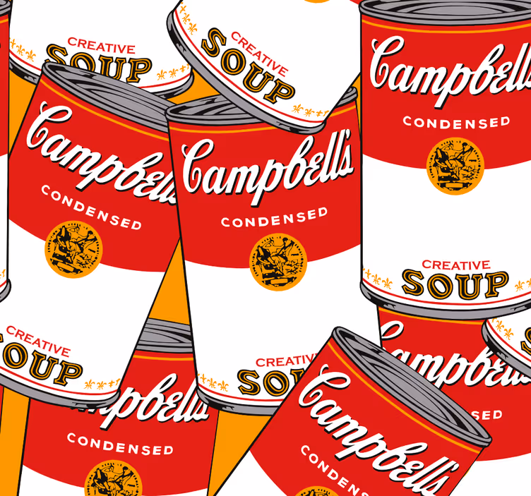 Campbells andy warhol Umělecká tapeta - TenStickers