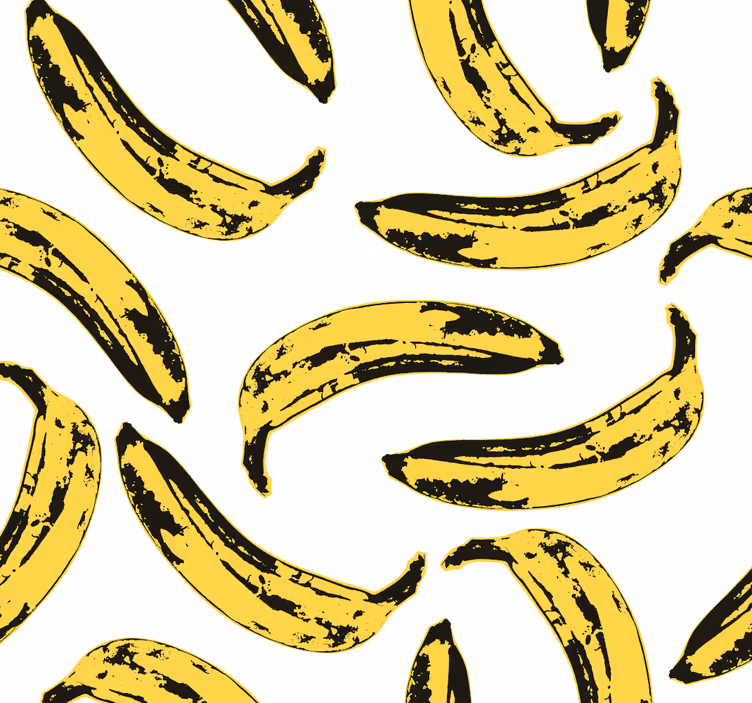 Warholské banány Umělecká tapeta - TenStickers