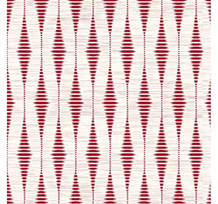 červený rabaul ikat Geometrické tapety - TenStickers