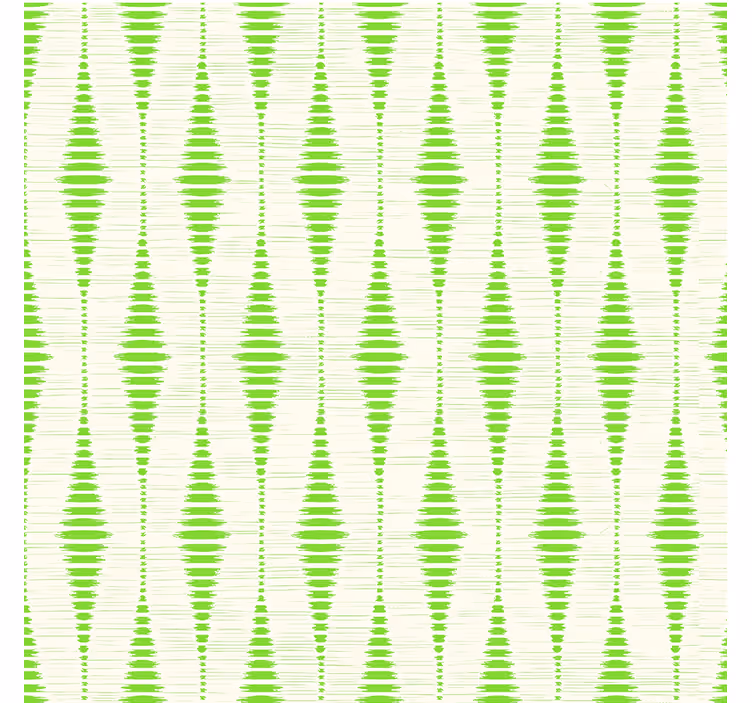 Zelený rabaul ikat Geometrické tapety - TenStickers