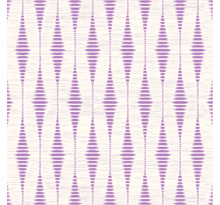 Fialový rabaul ikat Geometrické tapety - TenStickers