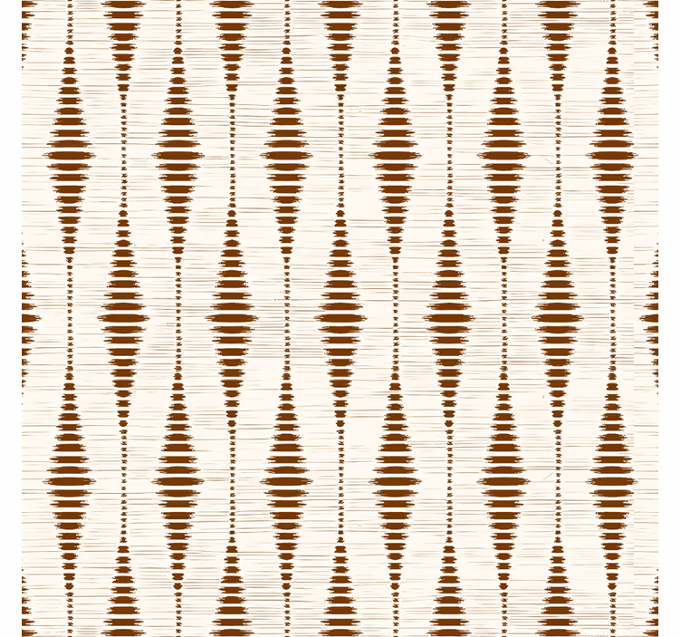 čokoládově hnědý rabaul ikat Geometrické tapety - TenStickers
