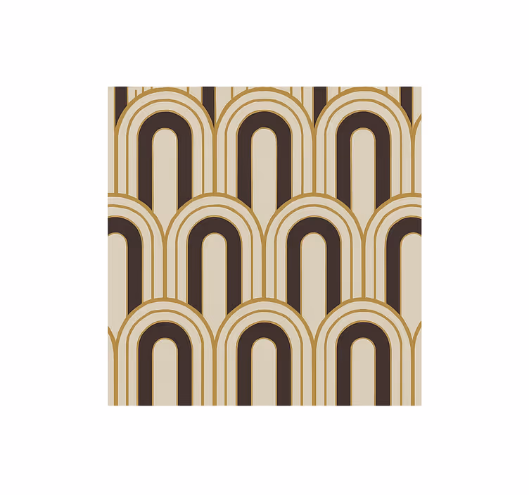 Oblouky ve stylu art deco ze 70. Let Další vintage tapeta - TenStickers
