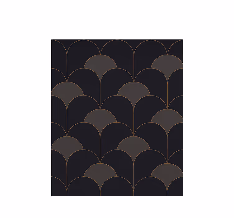 Design oblouků z 20. Let 20. Století Další vintage tapeta - TenStickers