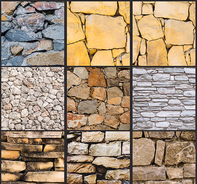 Puzzle s kameny texturou tapeta - TenStickers