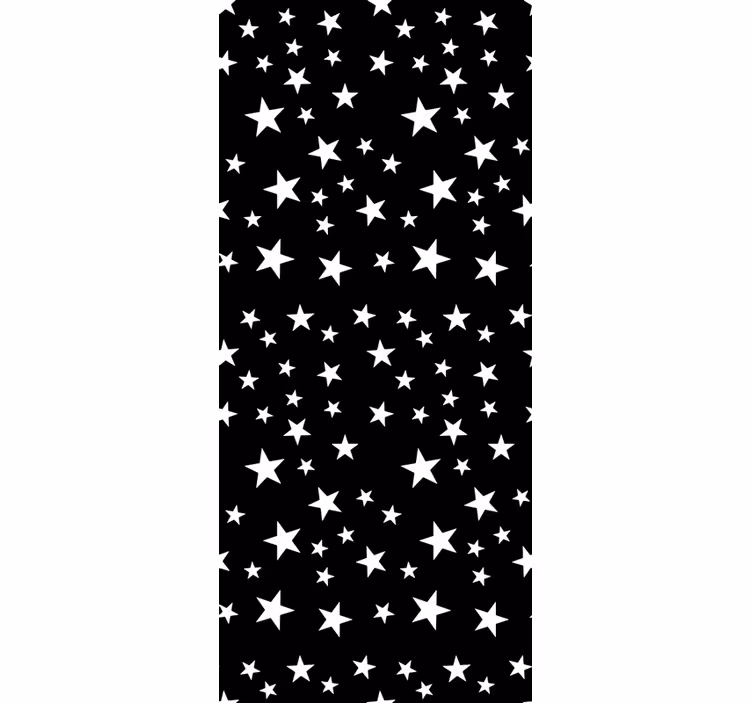 Hvězdná tapeta černobílá elegance - TenStickers