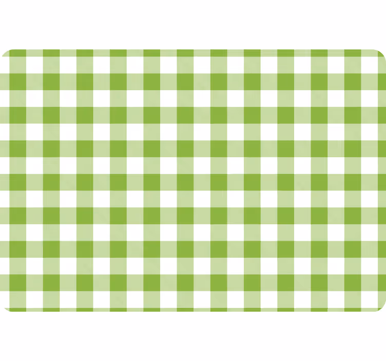 Geometrická tapeta v zeleném kostkovaném designu - TenStickers