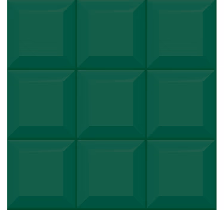 Geometrická tapeta 3d zelené čtverce - TenStickers