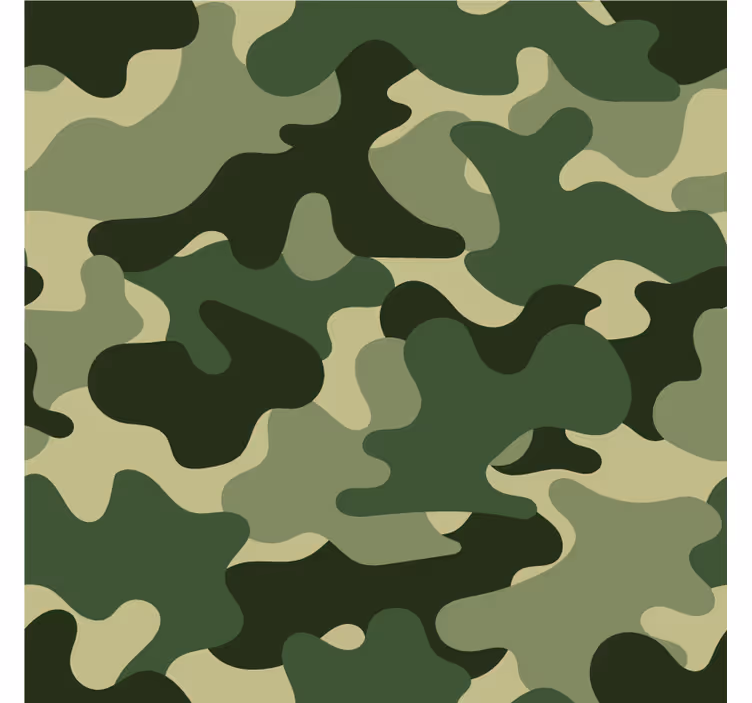 Příroda tapeta v camouflage vzoru - TenStickers