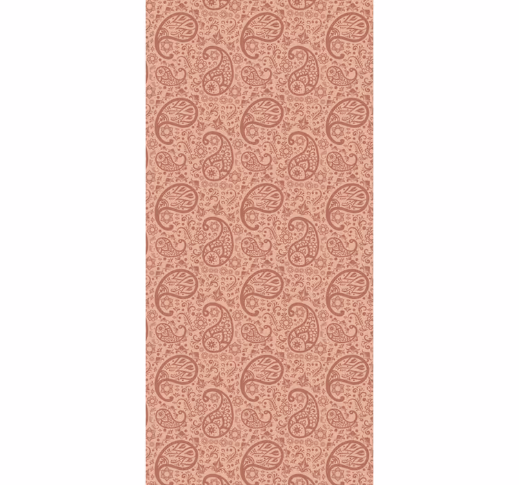 Tapeta do obývacího pokoje s elegantním vzorem paisley - TenStickers