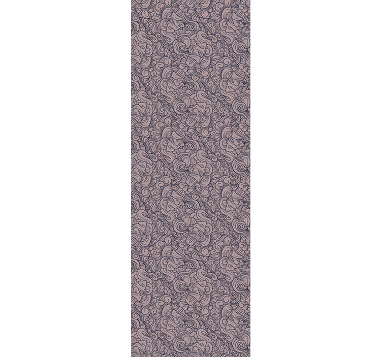 Tapeta do obývacího pokoje s abstraktním paisley vzorem - TenStickers