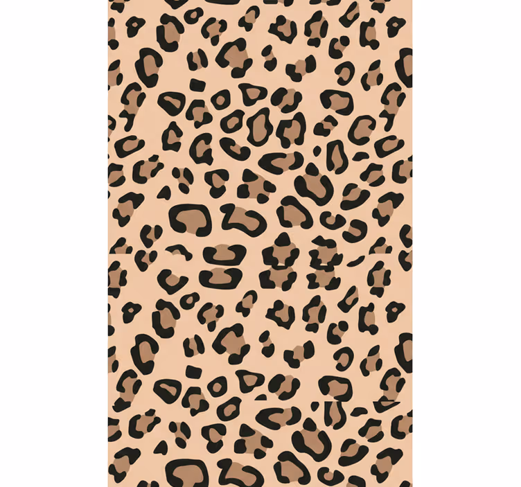 Tapeta do obývacího pokoje s moderním leopardím vzorem - TenStickers