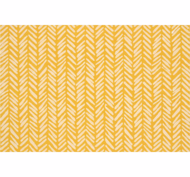 Tapeta do obývacího pokoje žlutý chevron rybí kost - TenStickers