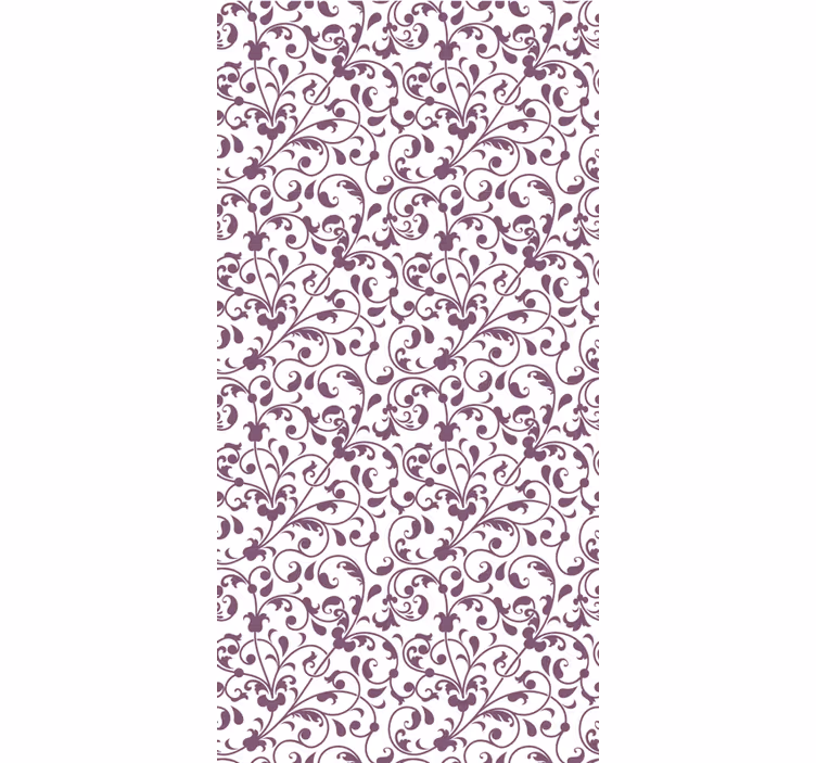 Tapeta do obývacího pokoje s listovým paisley vzorem - TenStickers