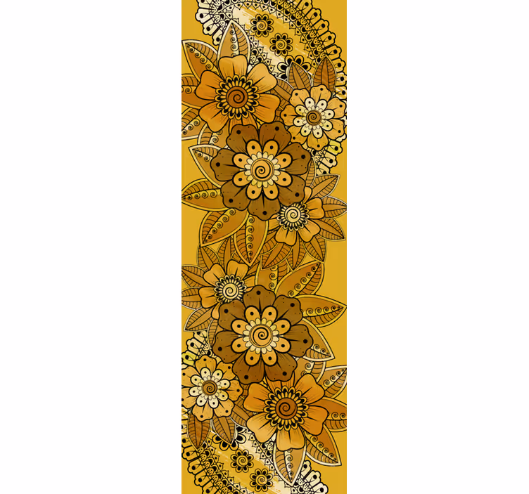 Květinový ornament tapeta v indickém stylu pailey - TenStickers