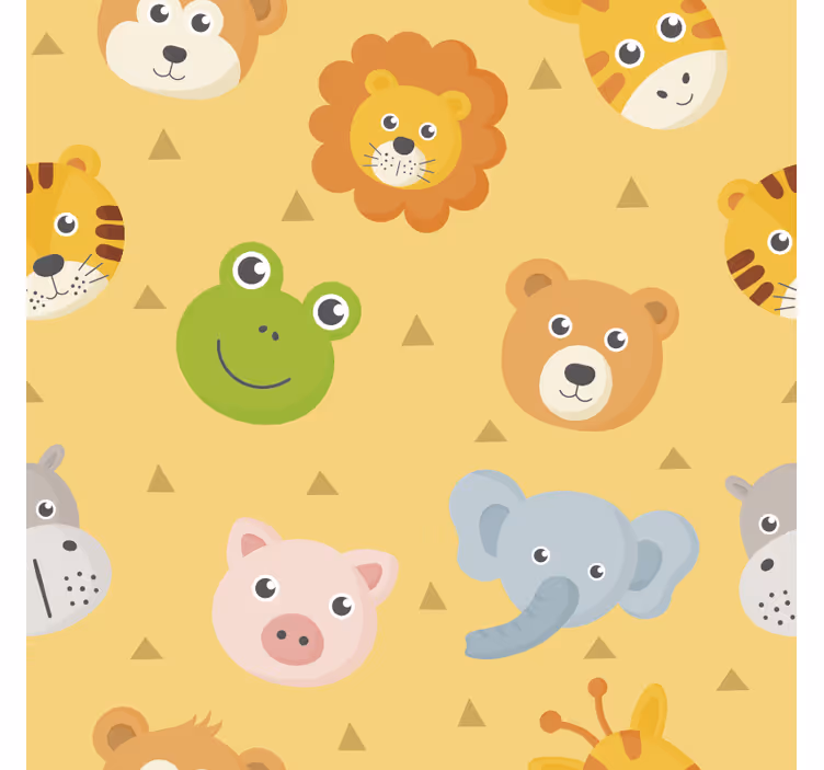Zvířecí tapeta barevná herní zóna - TenStickers