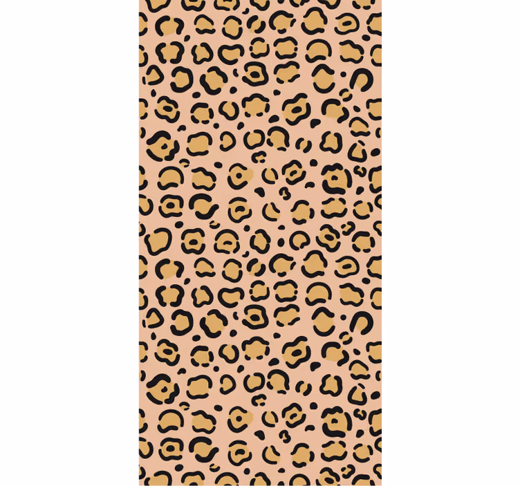 Tapeta do ložnice s potiskem pastelového leoparda - TenStickers