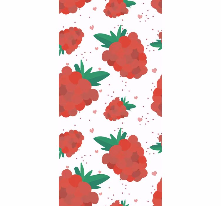 Tapeta do ložnice bobule akvarel s fleky - TenStickers