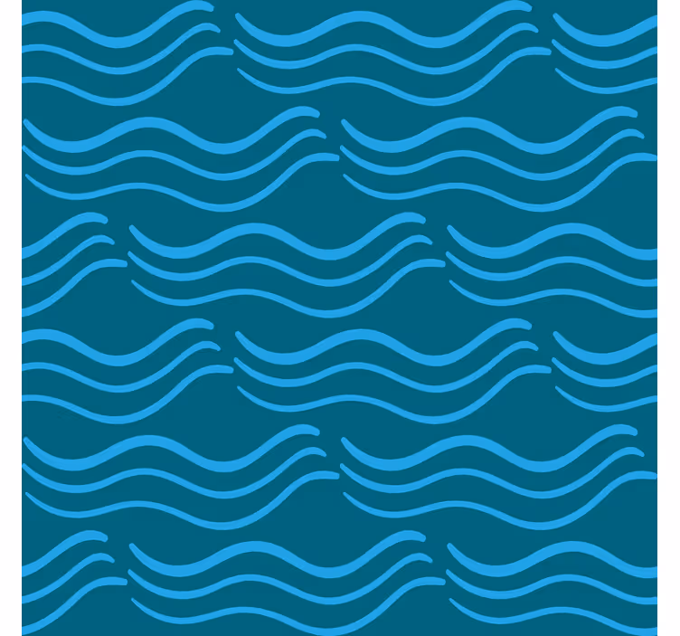 Tapeta do ložnice s tekoucími akvamarínovými vzory - TenStickers