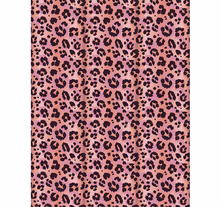 Zvířecí tapeta růžový leopard - TenStickers