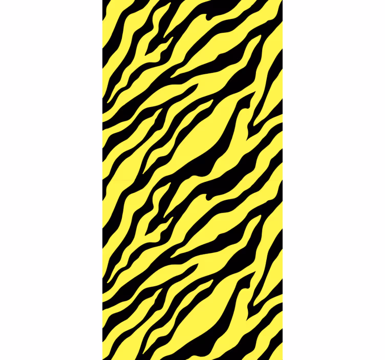 Zvířecí tapeta design žlutého zebry - TenStickers