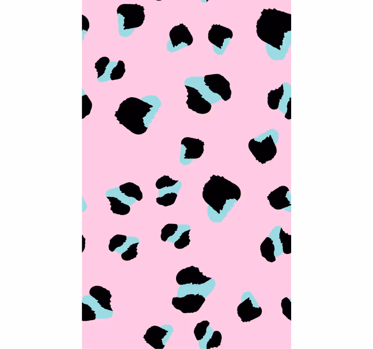 Zvířecí tapeta růžový leopard - TenStickers