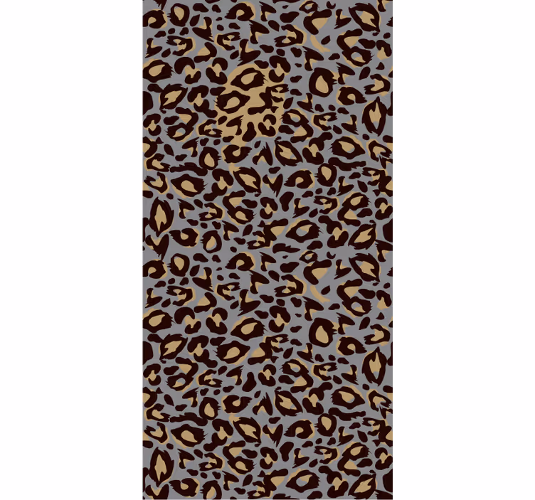 Zvířecí tapeta šedá s leopardími skvrnami - TenStickers