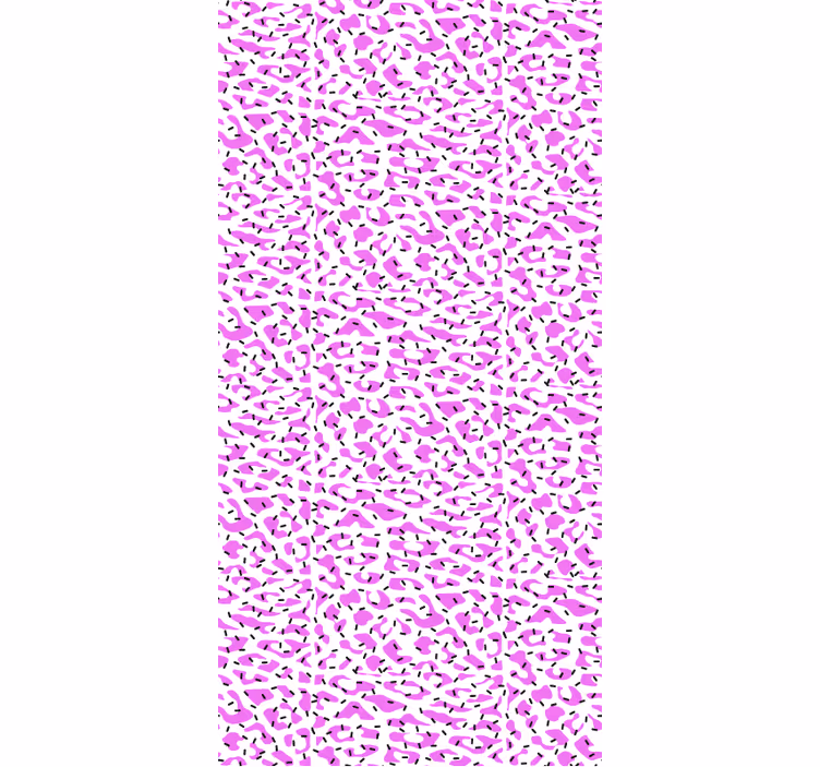 Zvířecí tapeta v barvě fuchsiového leoparda - TenStickers