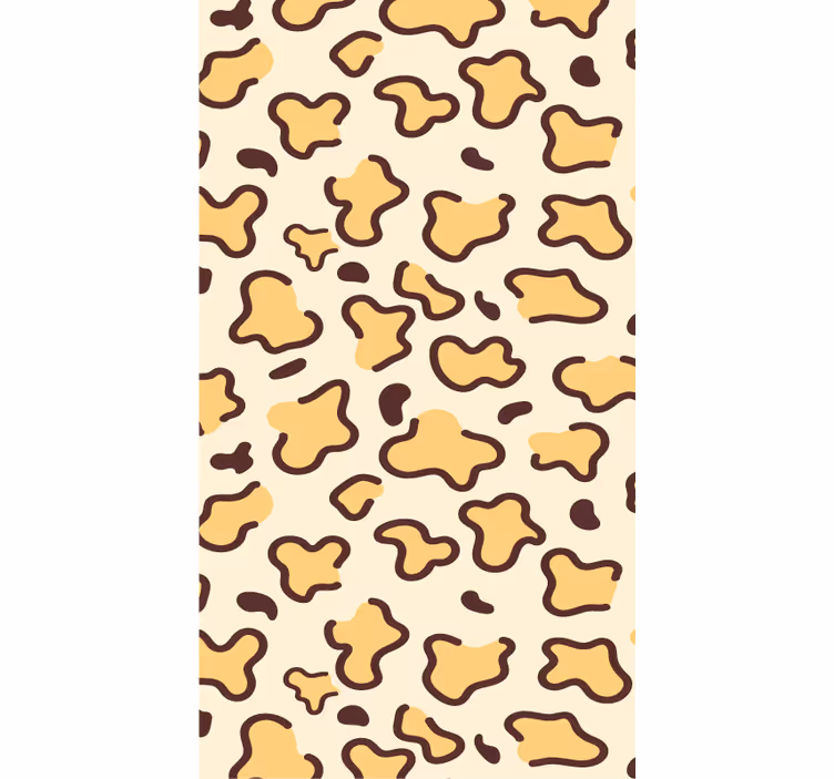 Zvířecí tapeta velké leopardí tvary - TenStickers