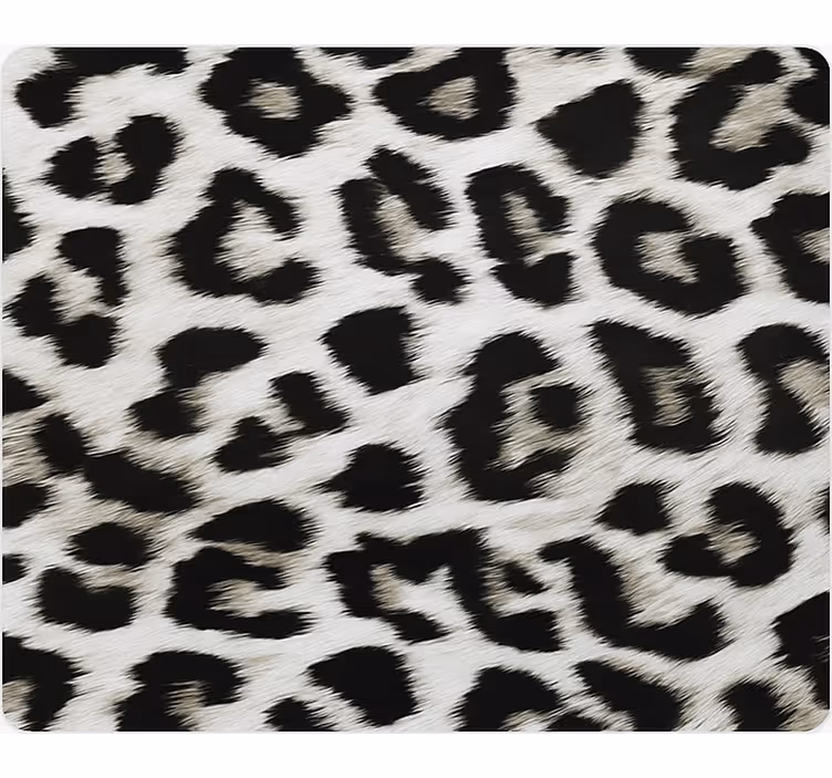 Zvířecí tapeta bílé leopardí vzory - TenStickers